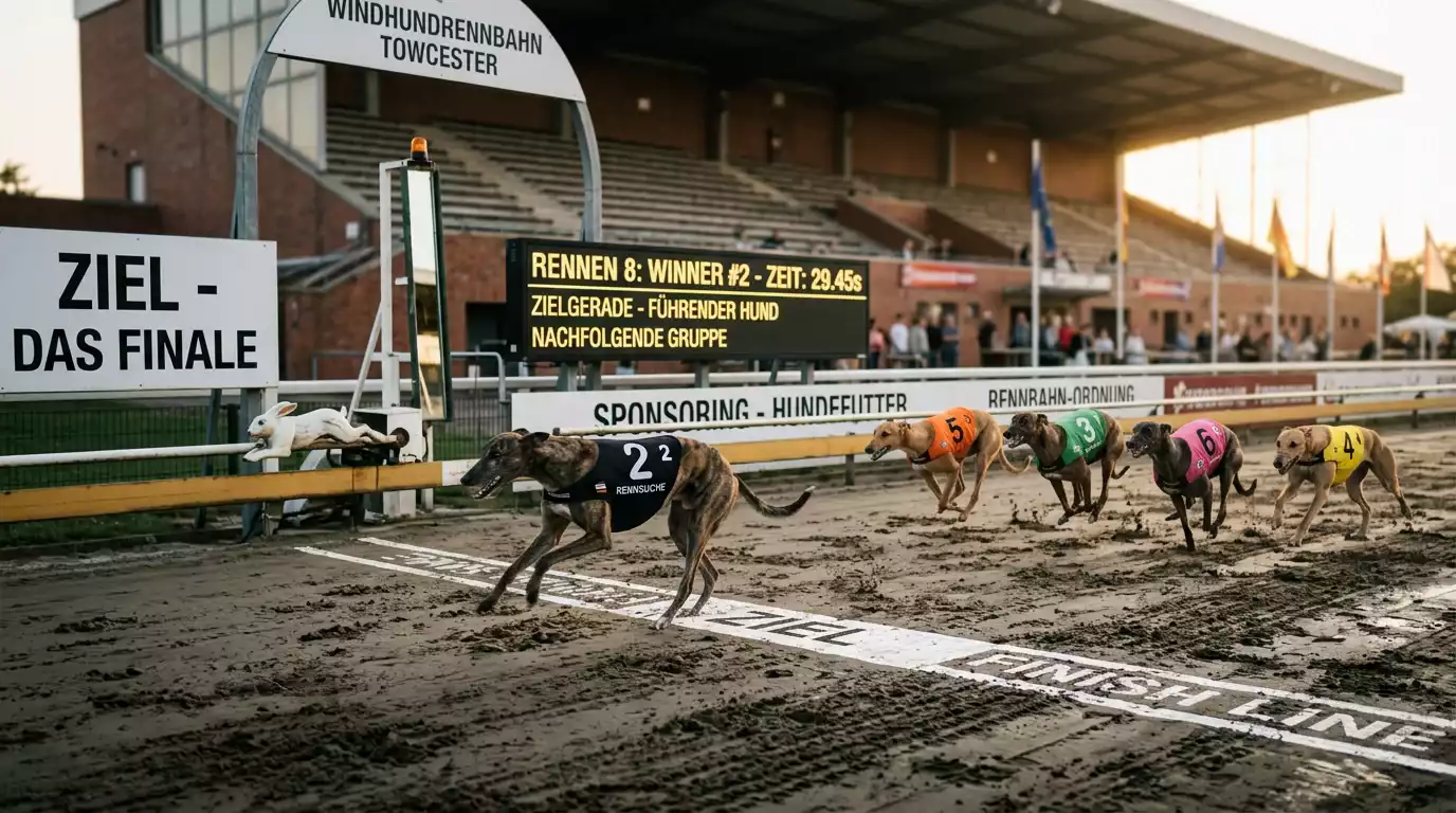 Aufteilung des Preisgelds beim English Greyhound Derby auf die Podiumsplätze