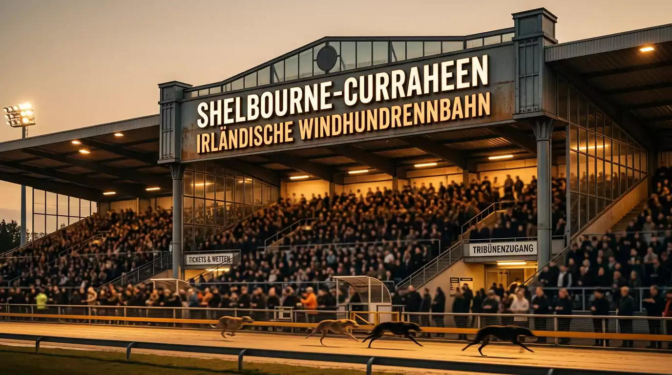 Karte der fünfzehn GRI-Greyhound-Tracks in Irland mit Hauptstandorten